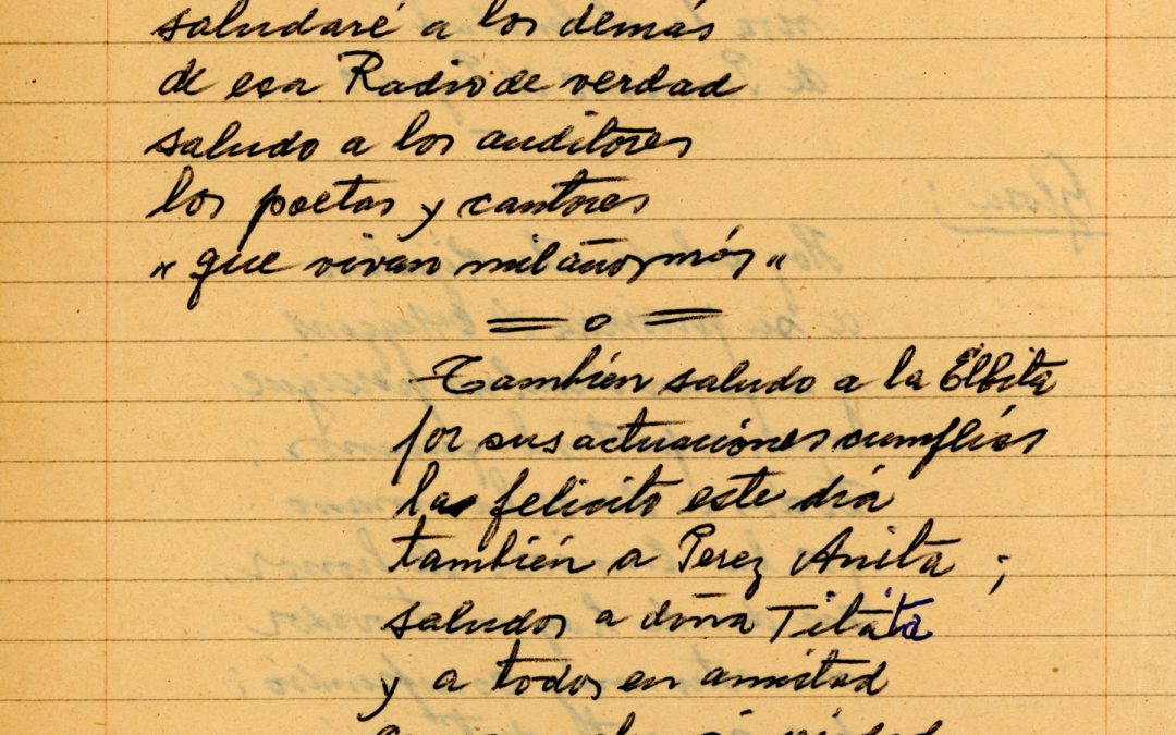 Verso por el aniversario