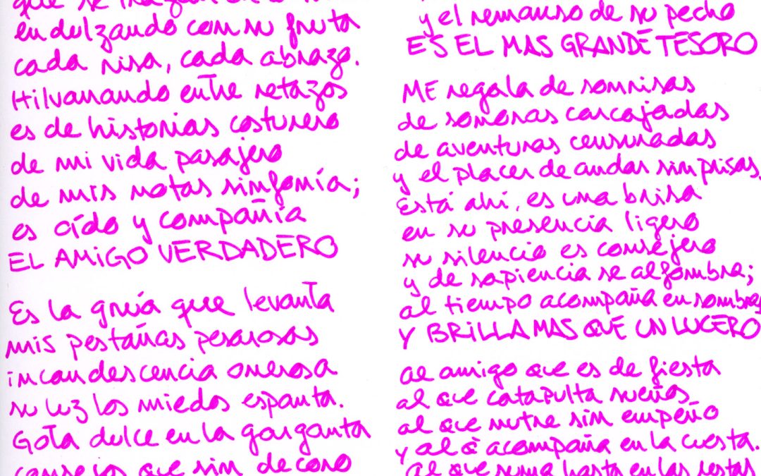 Verso a lo humano / La amistad